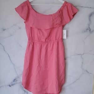 NWT - Halston Off the Shoulder Ruffle Dress